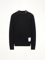 Instrumental High Density Knit Pullover in Black