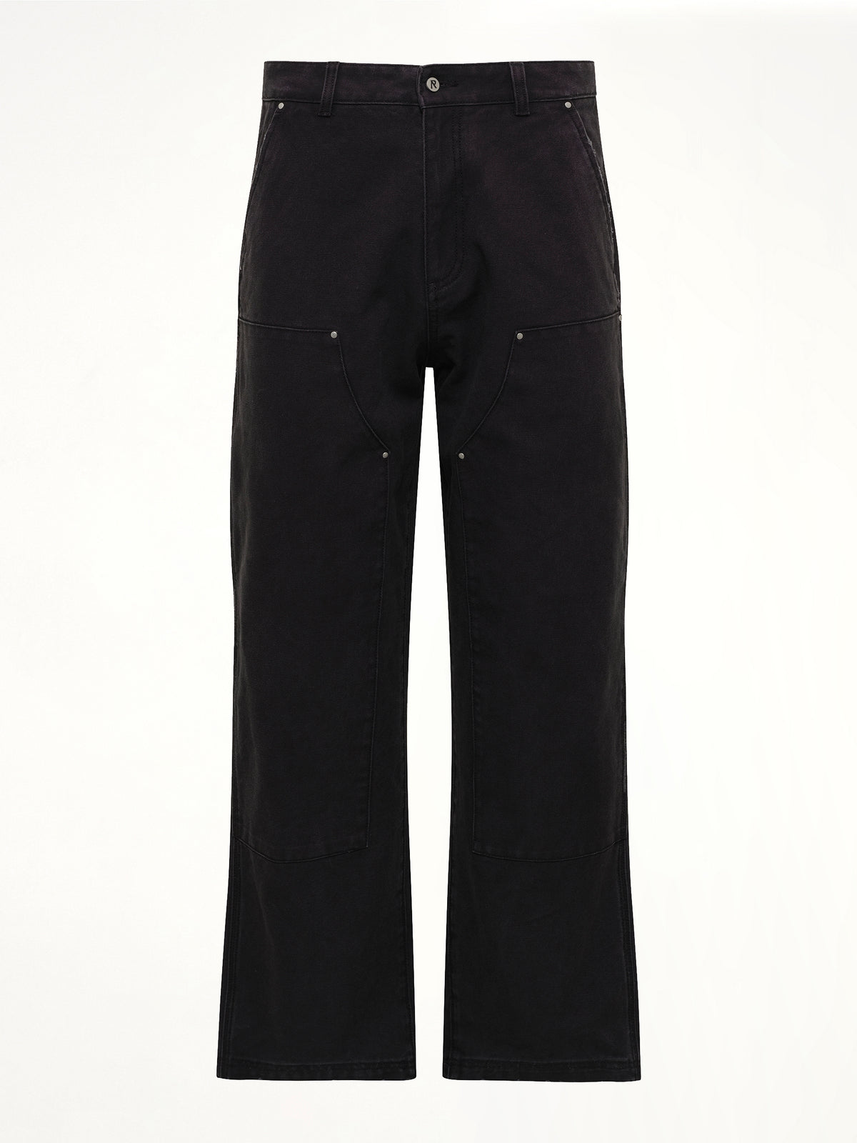 Worker Pant in Washed Black