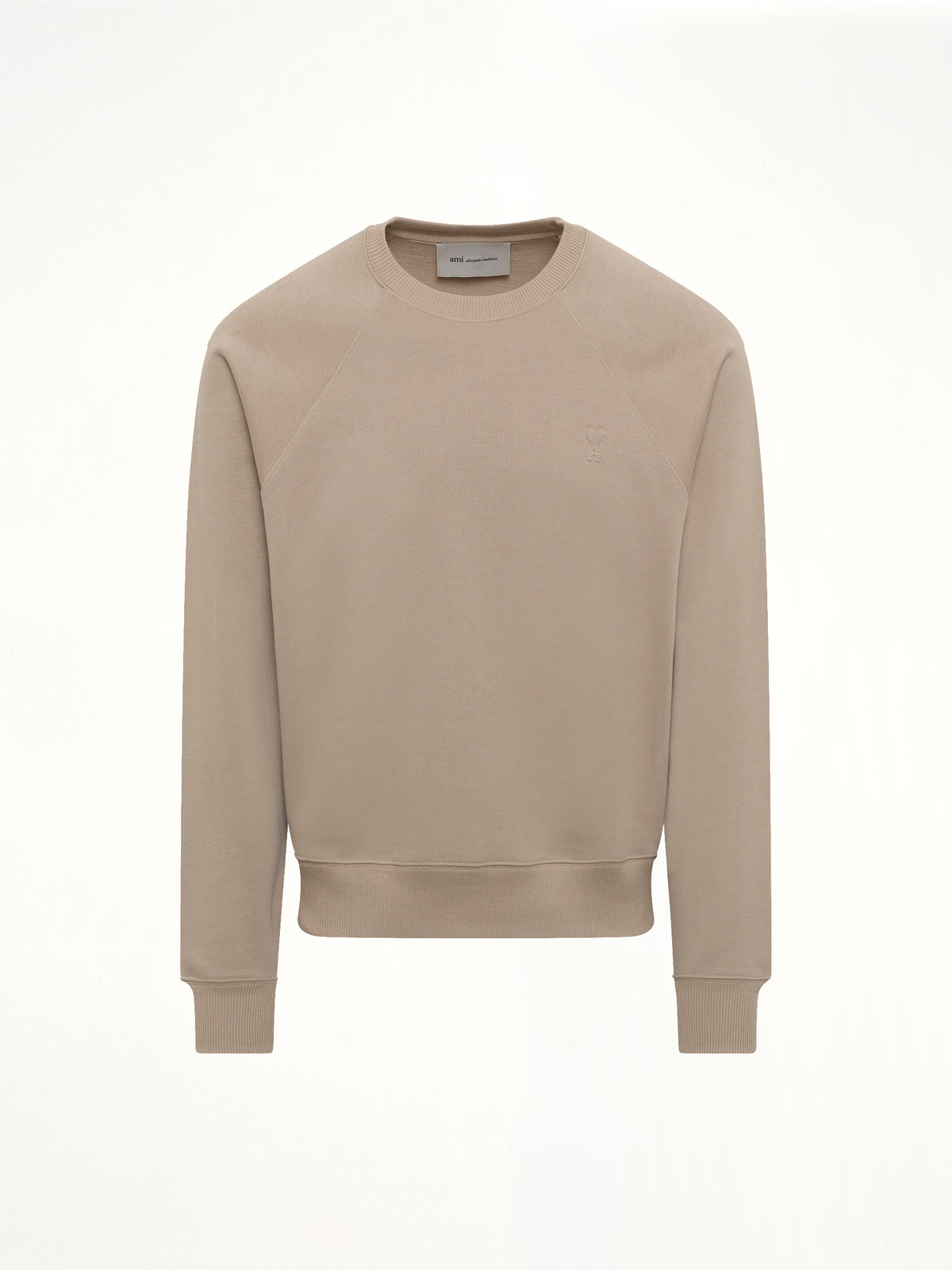 Small Embossed ADC Sweatshirt in Beige Taupe