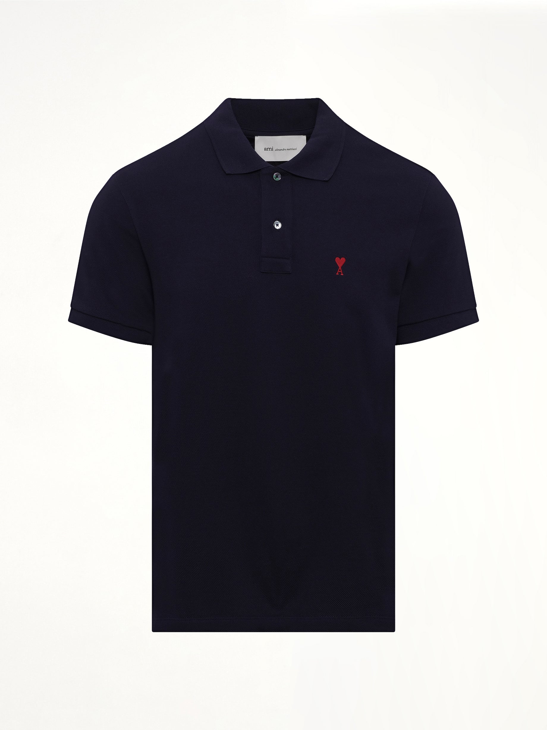 Ami De Coeur Polo in Navy/Red