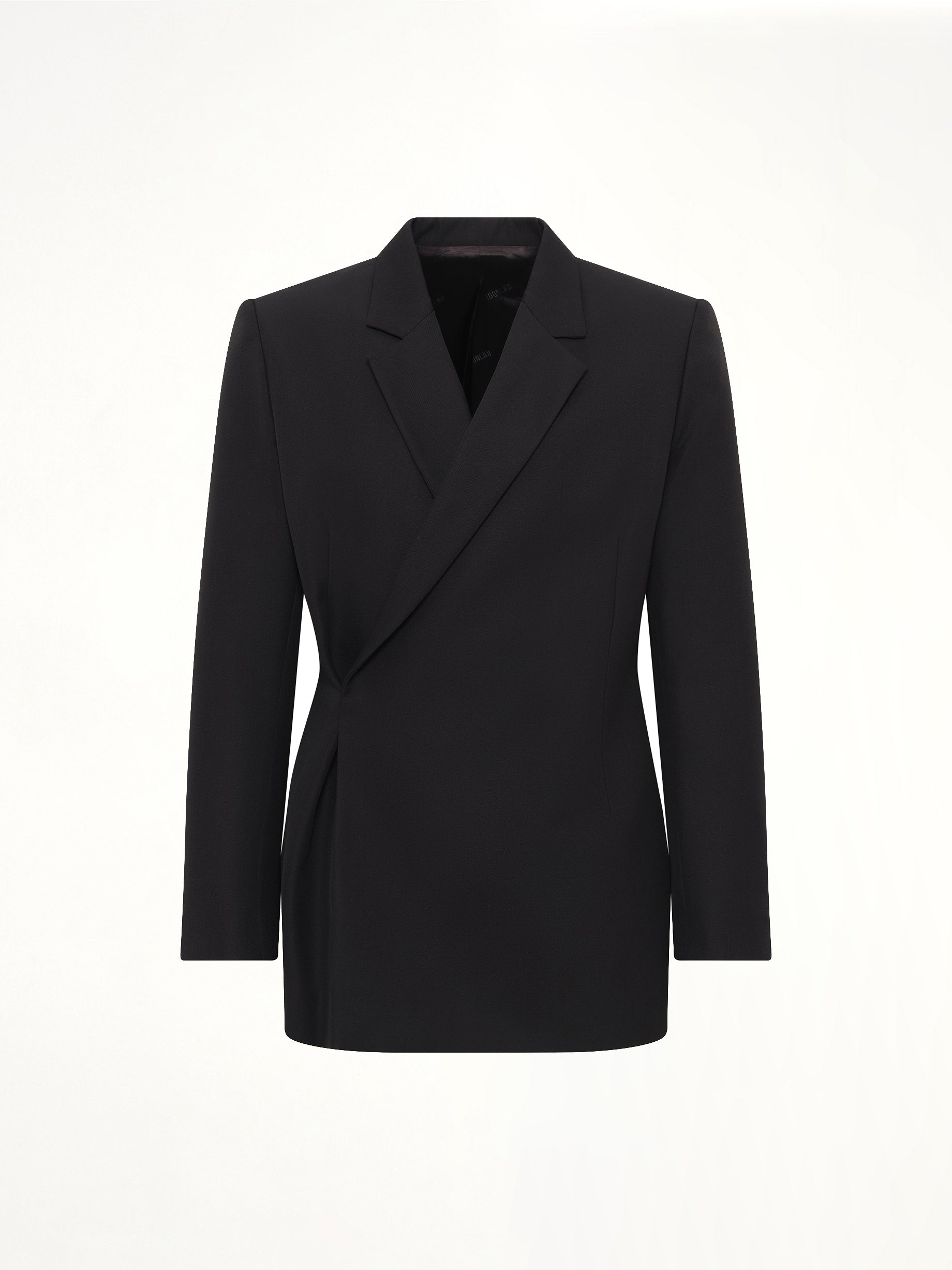 Egonic Double Breasted Jacket in Black