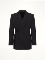 Egonic Double Breasted Jacket in Black