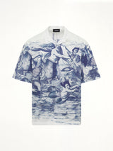 Breizh Print Cuba Shirt in Blue