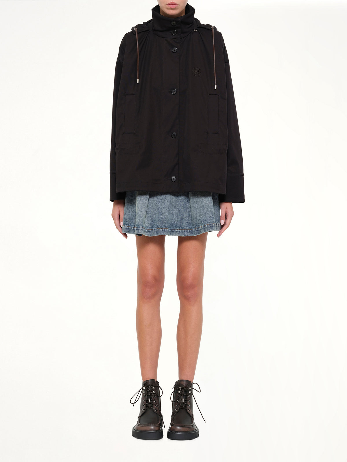 Hooded Jacket in Black