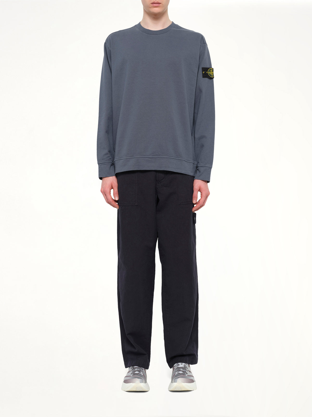 6100057 Cotton Sweatshirt in Slate Blue