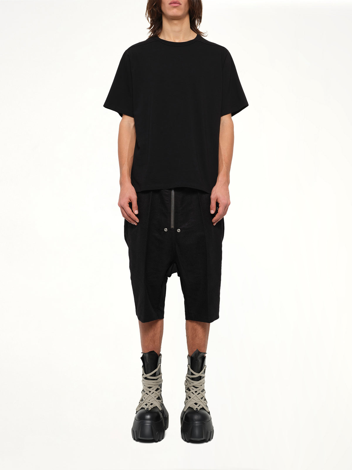 Cotton Jersey Brad T-Shirt in Black
