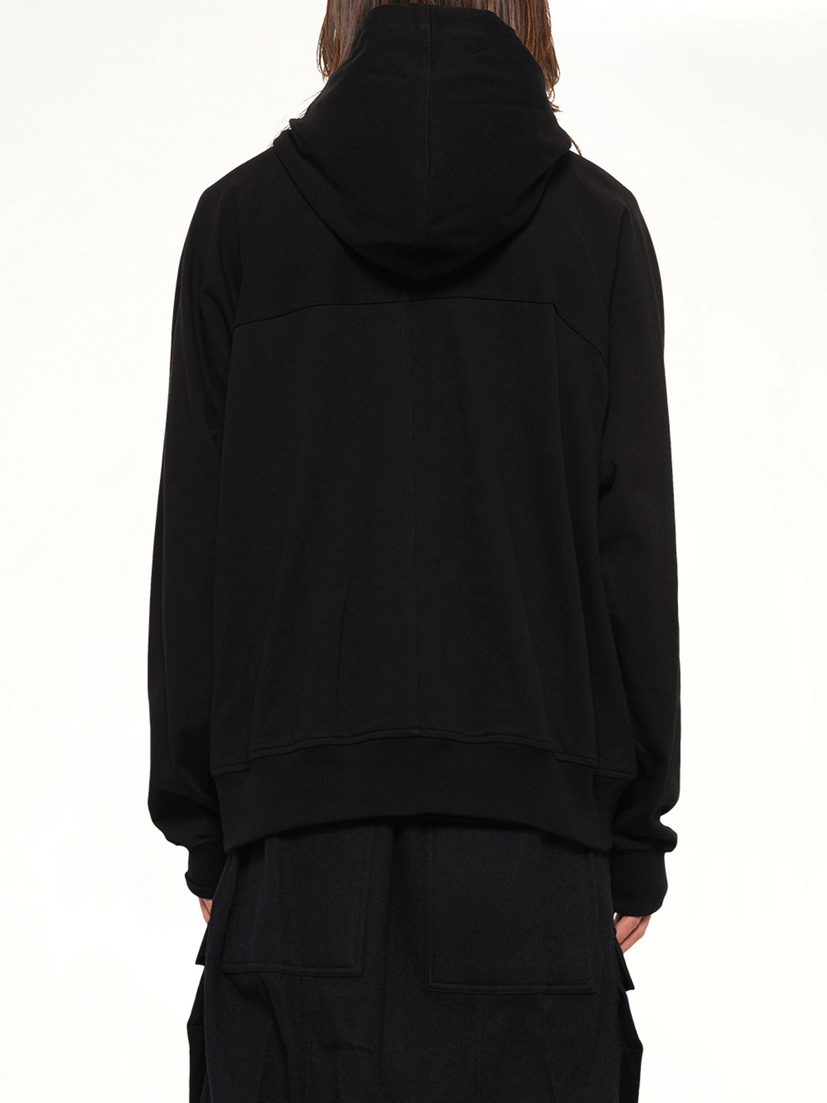 Heavy Jersey  Windbreaker in Black
