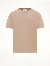Embossed Ami De Coeur T-Shirt in Beige