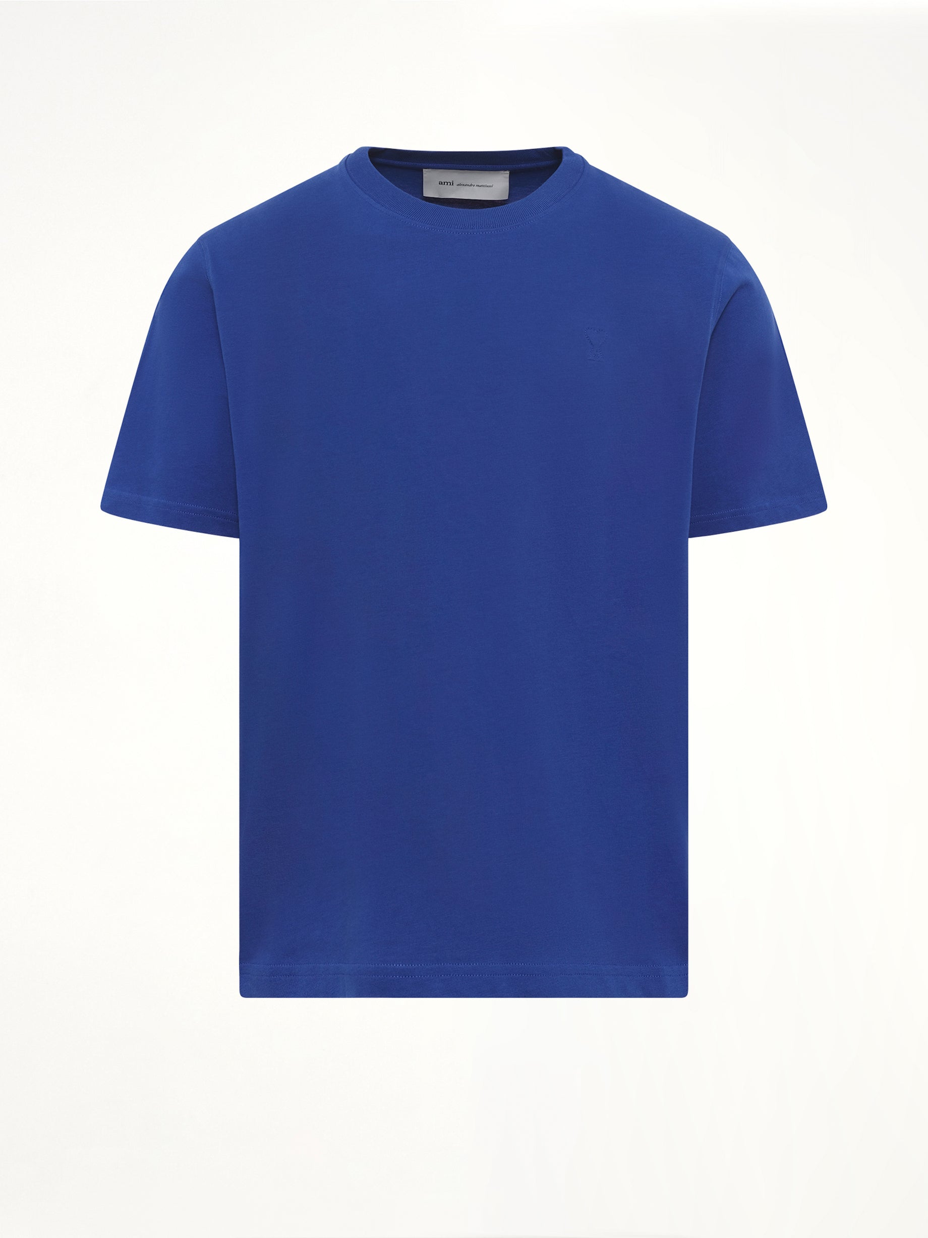 Embossed Ami De Coeur T-Shirt in Royal Blue