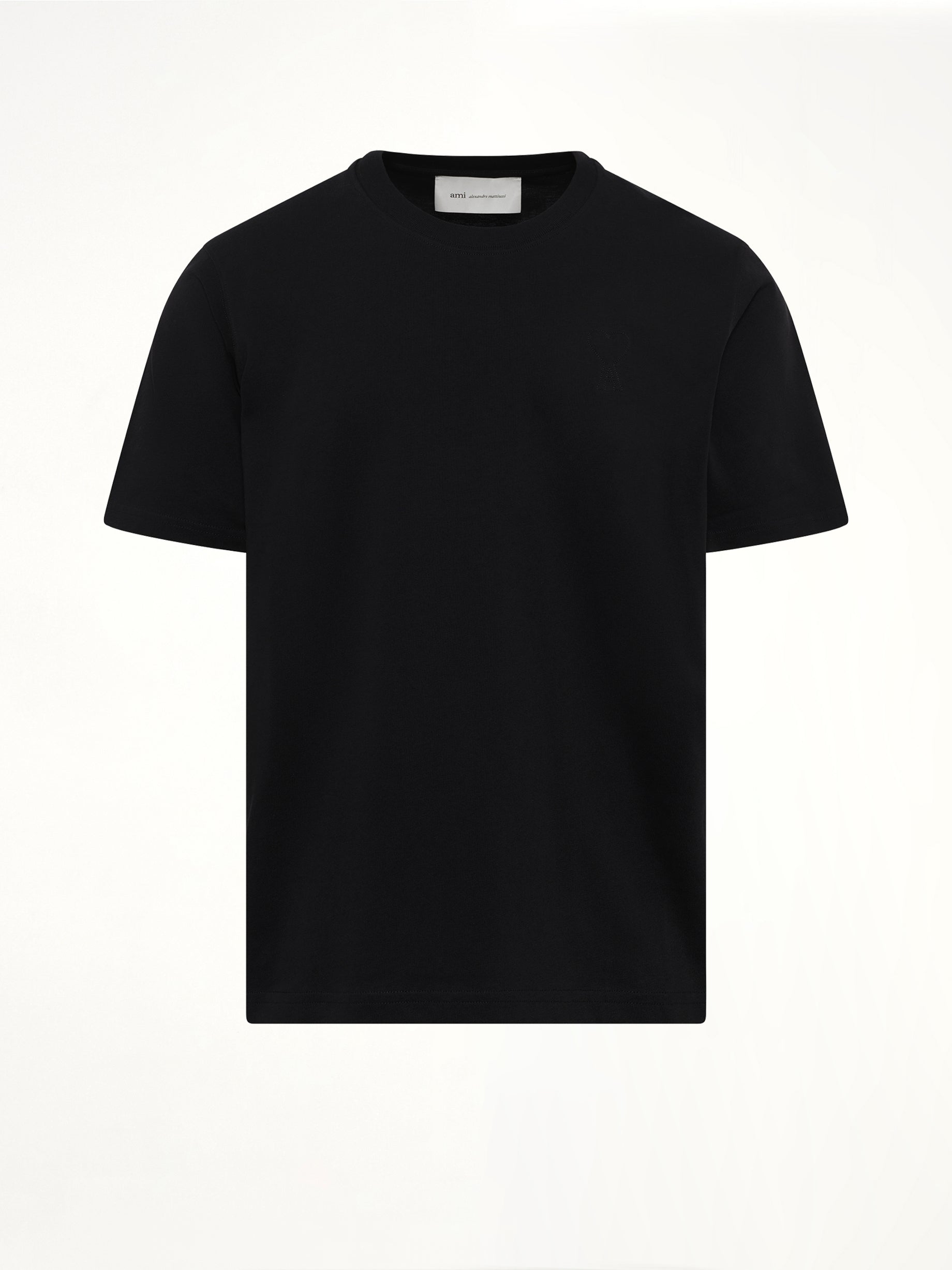 Embossed Ami De Coeur T-Shirt in Black