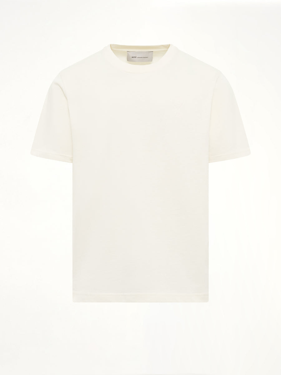 Embossed Ami De Coeur T-Shirt in White