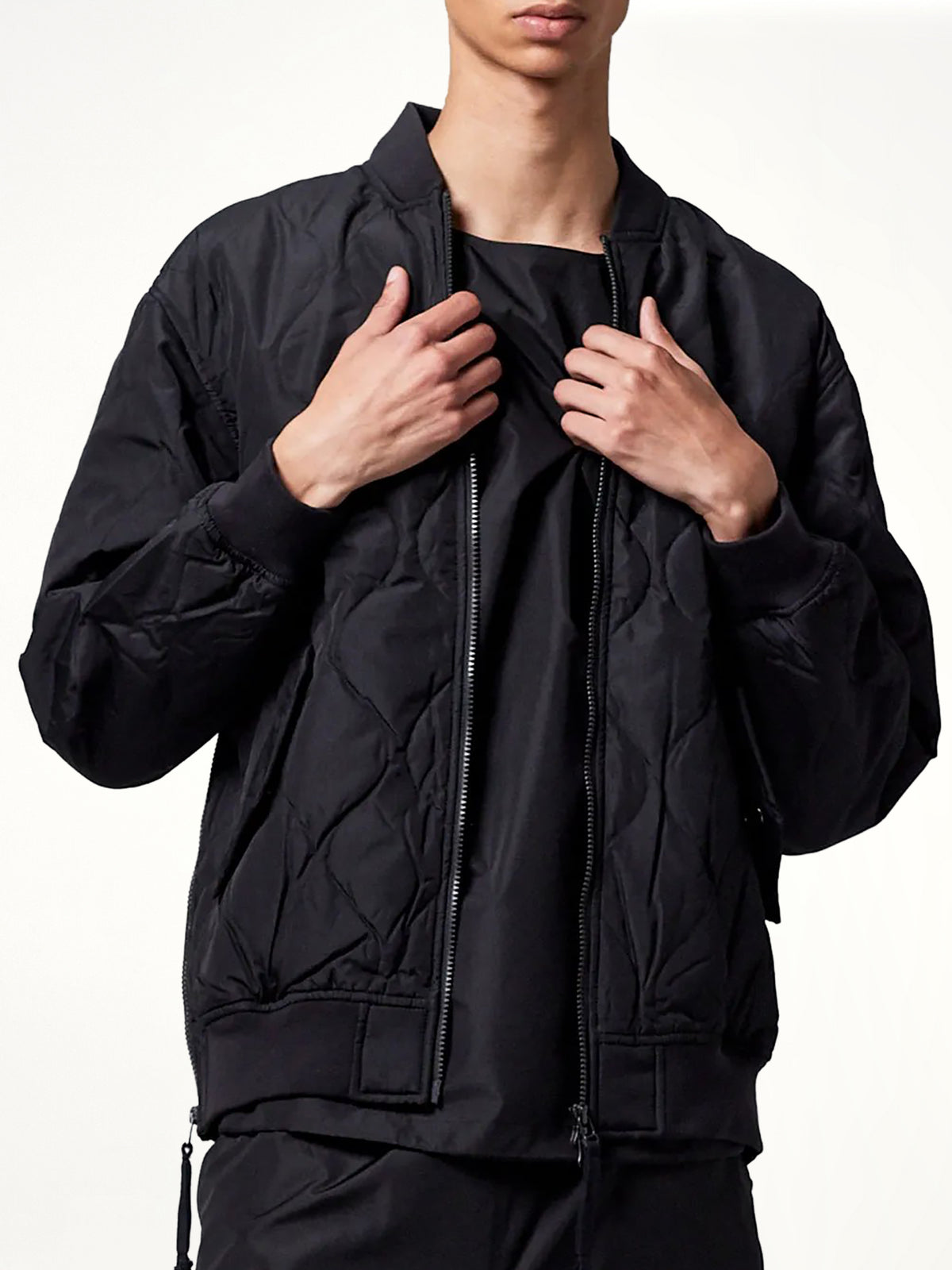 Military MA-1 Type Down Jacket in Black