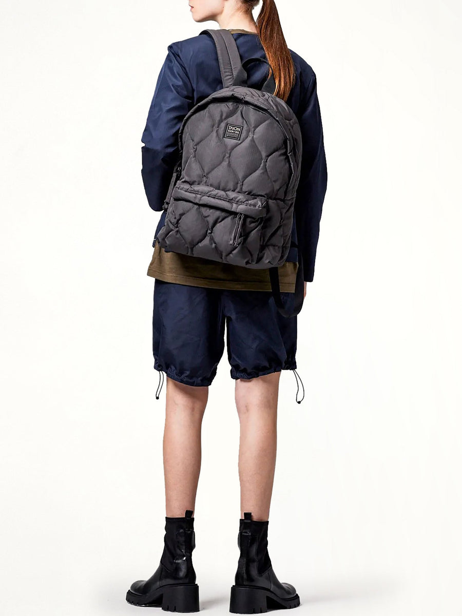 Military Down Backpack in Black