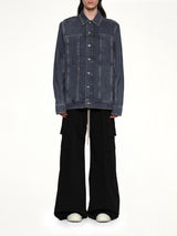 Lido Worker Jacket in Washed Grey