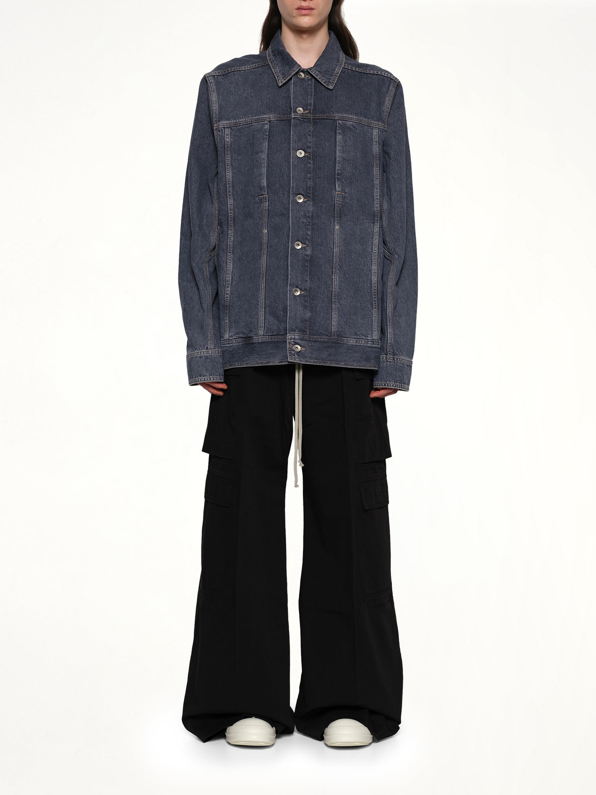 Lido Worker Jacket in Washed Grey