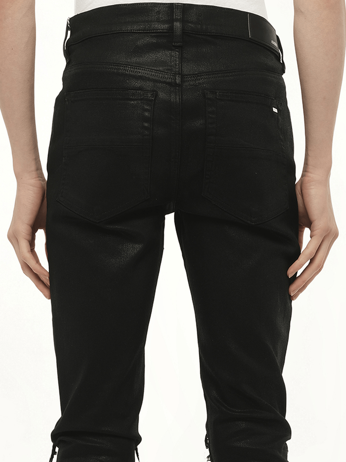 Waxed MX1 Jeans in Black Wax