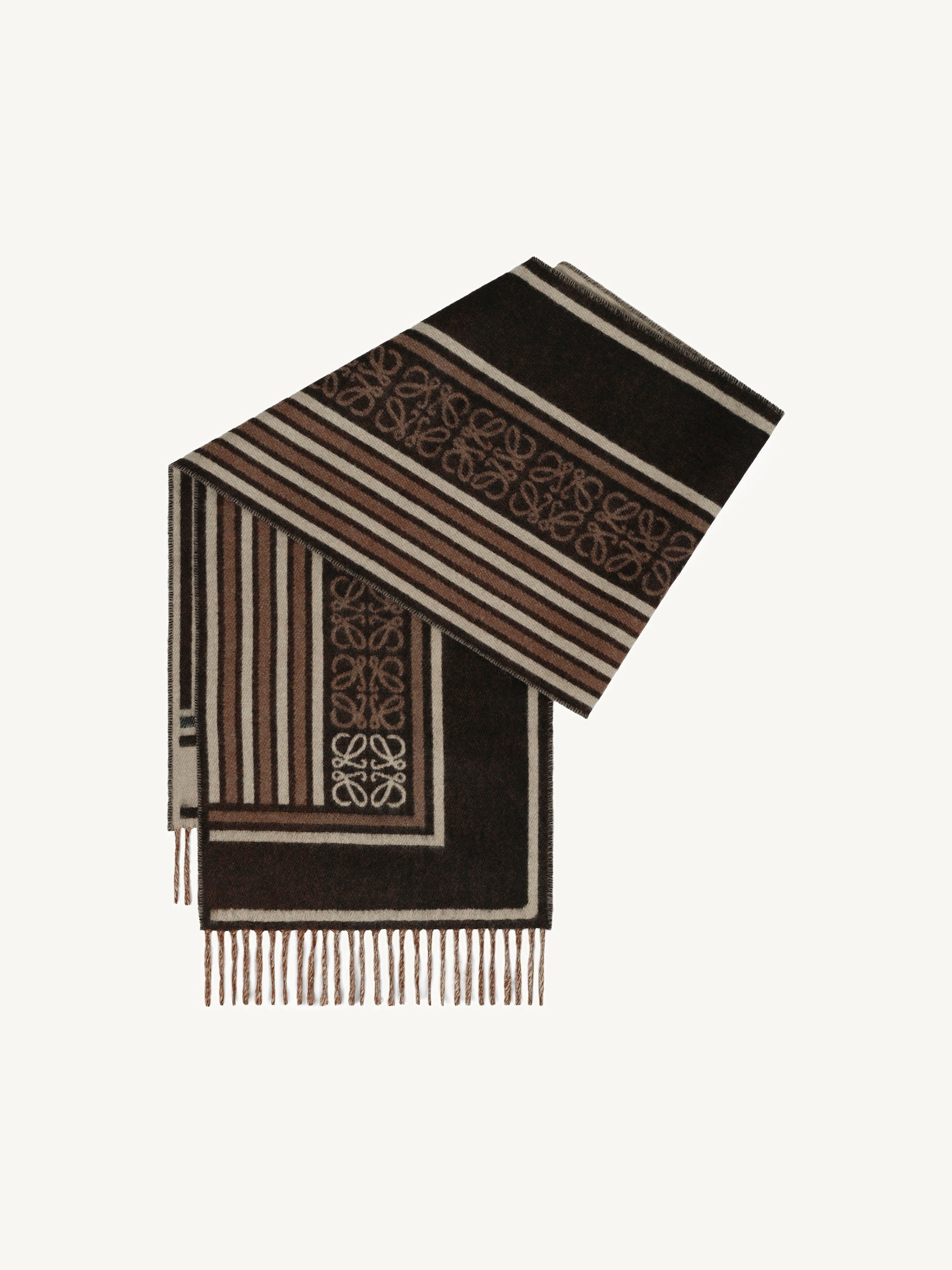Wool Scarf in Dark Coffee