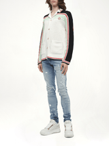 Faux Crochet Shirt in Multicolour