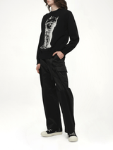 WHERE THE WILD THINGS ARE Wool Knit Pullover in Black