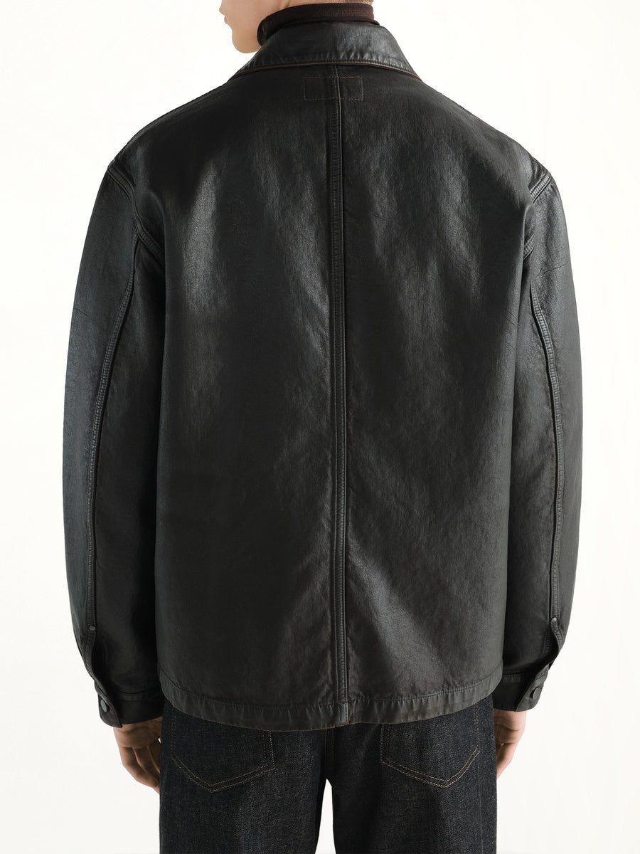 Workwear Overshirt in Licorice