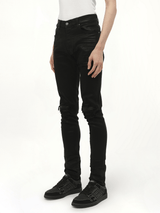 Waxed MX1 Jeans in Black Wax