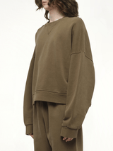 Box Sweatshirt in Military