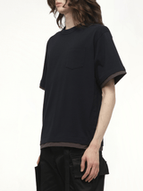 Cotton Jersey T-Shirt in Navy