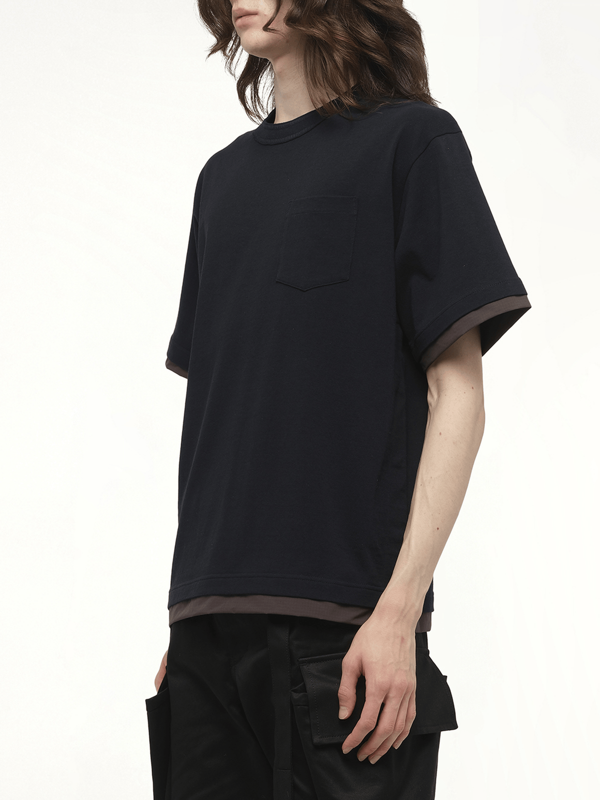 Cotton Jersey T-Shirt in Navy