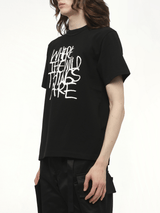 WHERE THE WILD THINGS ARE Logo T-Shirt in Black