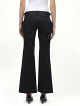 Flared Cargos in Black