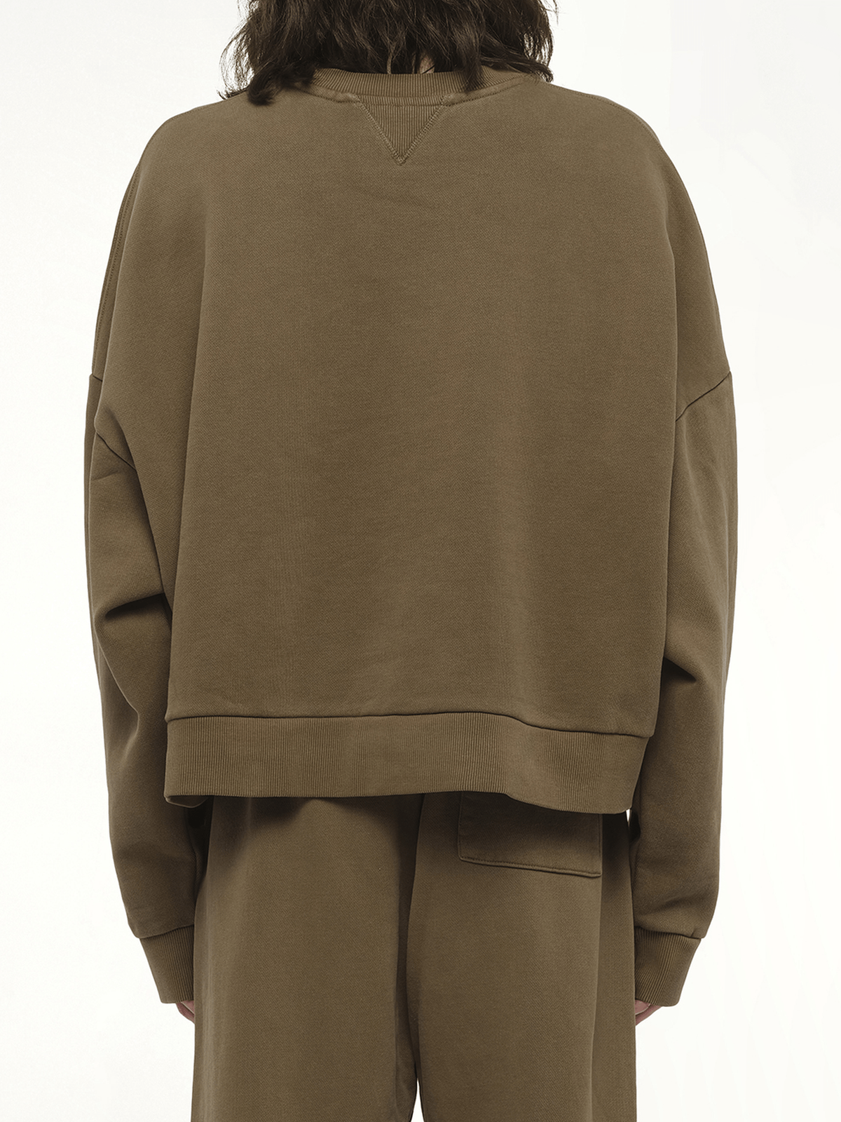 Box Sweatshirt in Military