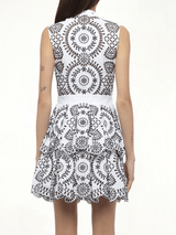 Broderie Anglais Dress in White