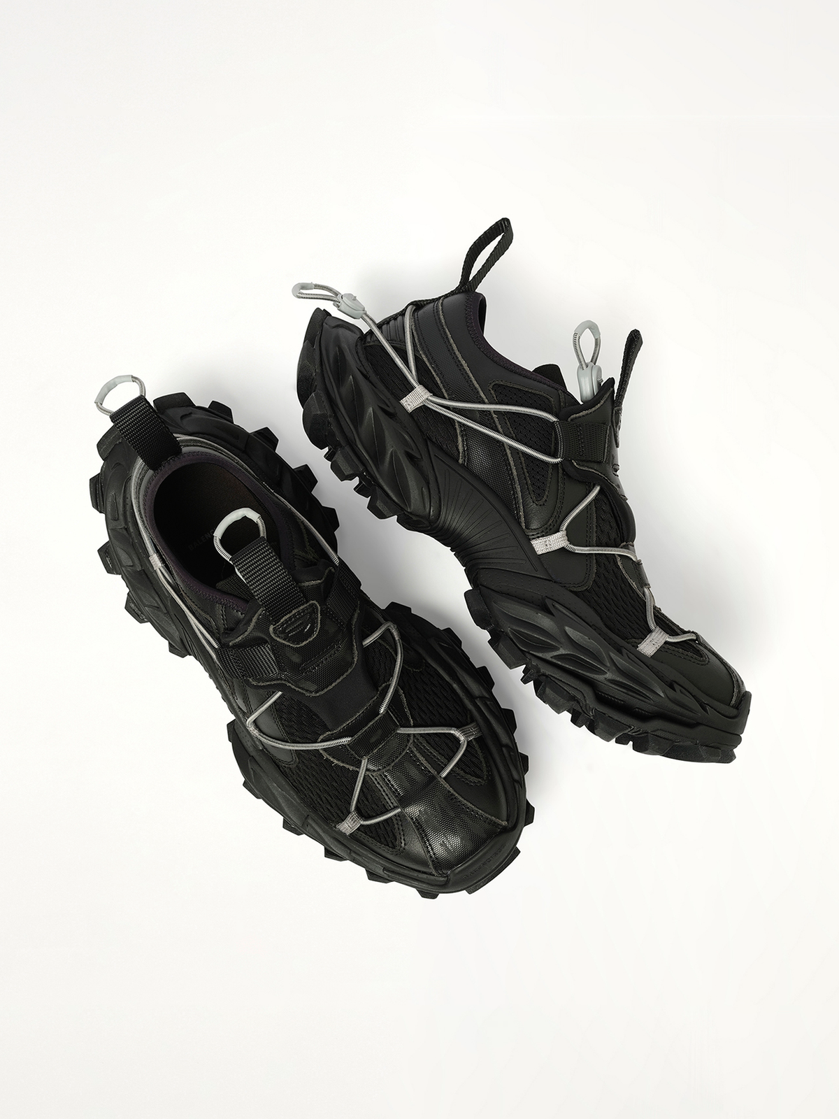 Hike Sneaker in Black Top View | BALENCIAGA