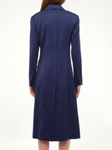 Double Button Coat in Navy