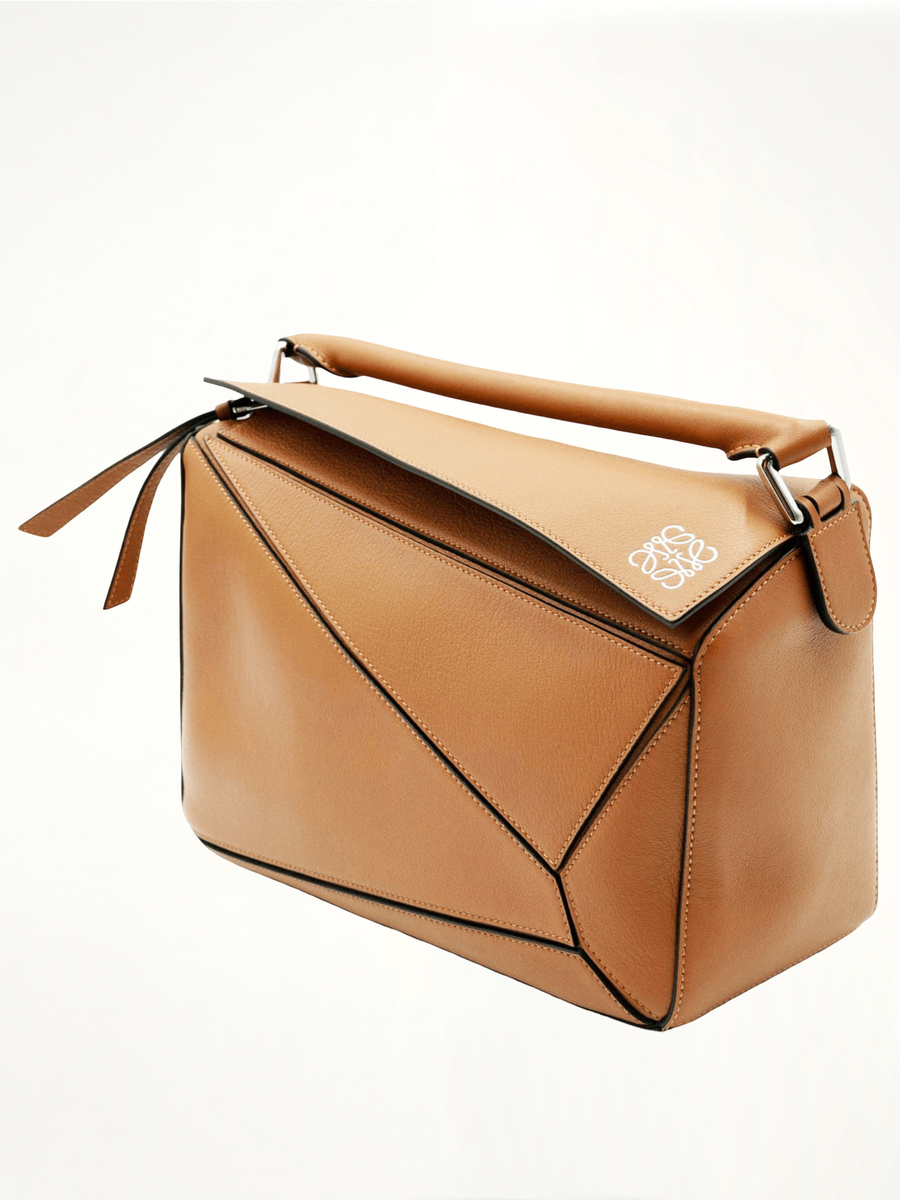 Large Puzzle Bag in Tan