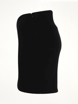 Circle Mini Skirt in Black