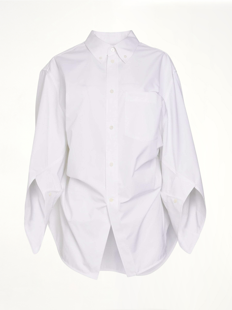 Wing Twisted Shirt in White