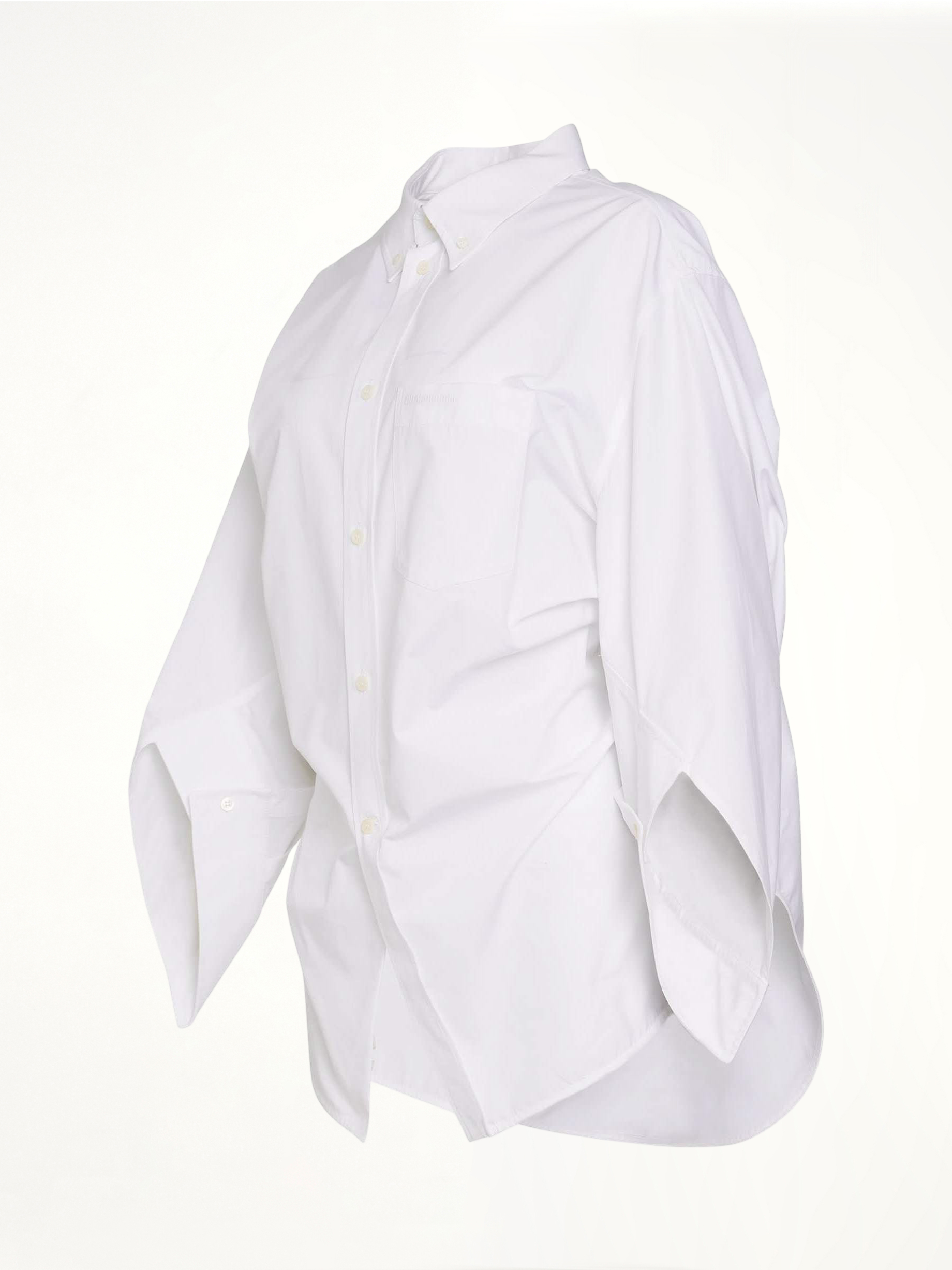 Wing Twisted Shirt in White