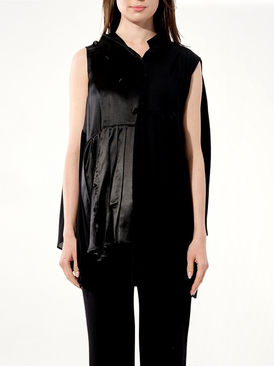 Georgette Top in Black