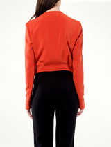 Tweed Jacket in Red/Black