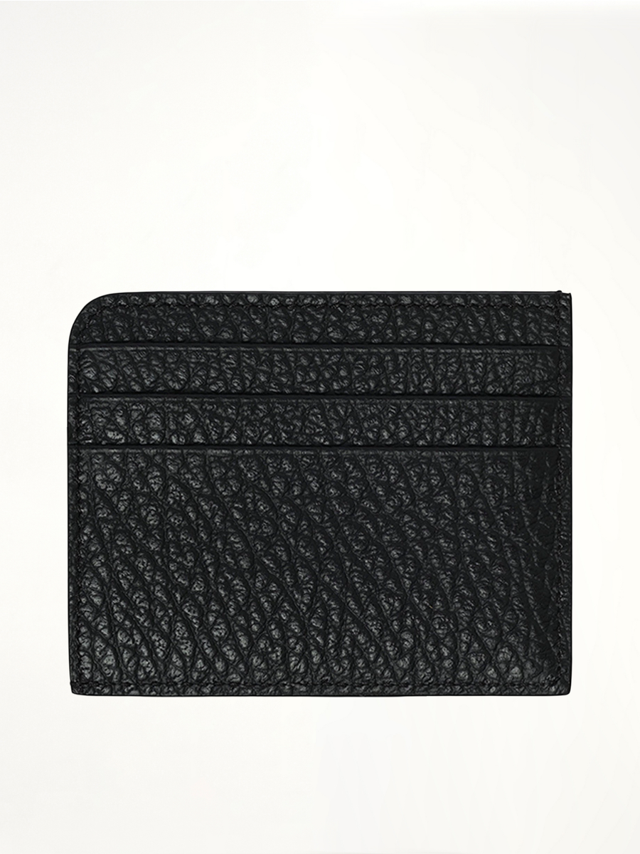 Four Stitches Card Holder in Black