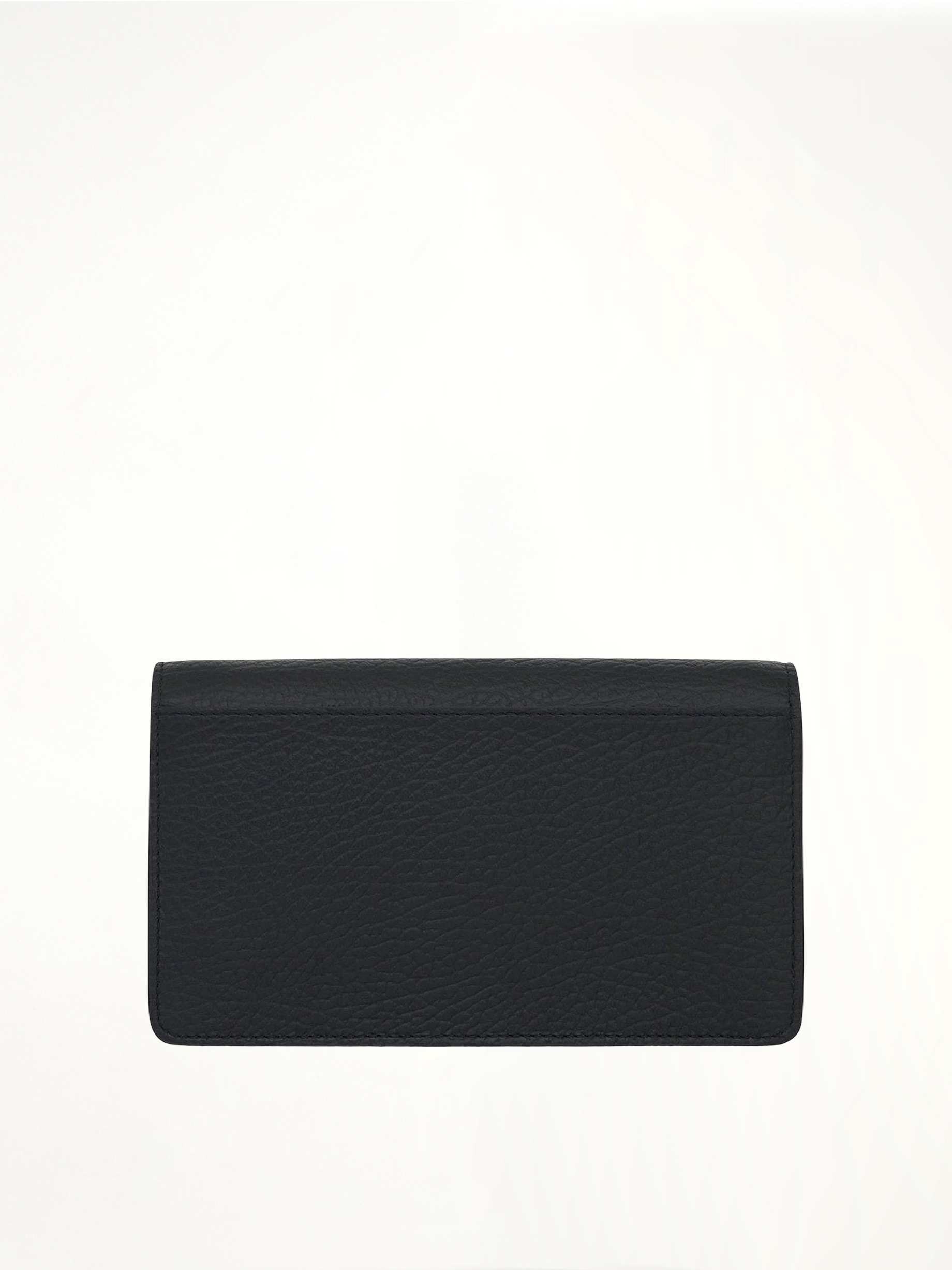 Four Stitches Chain Wallet in Black