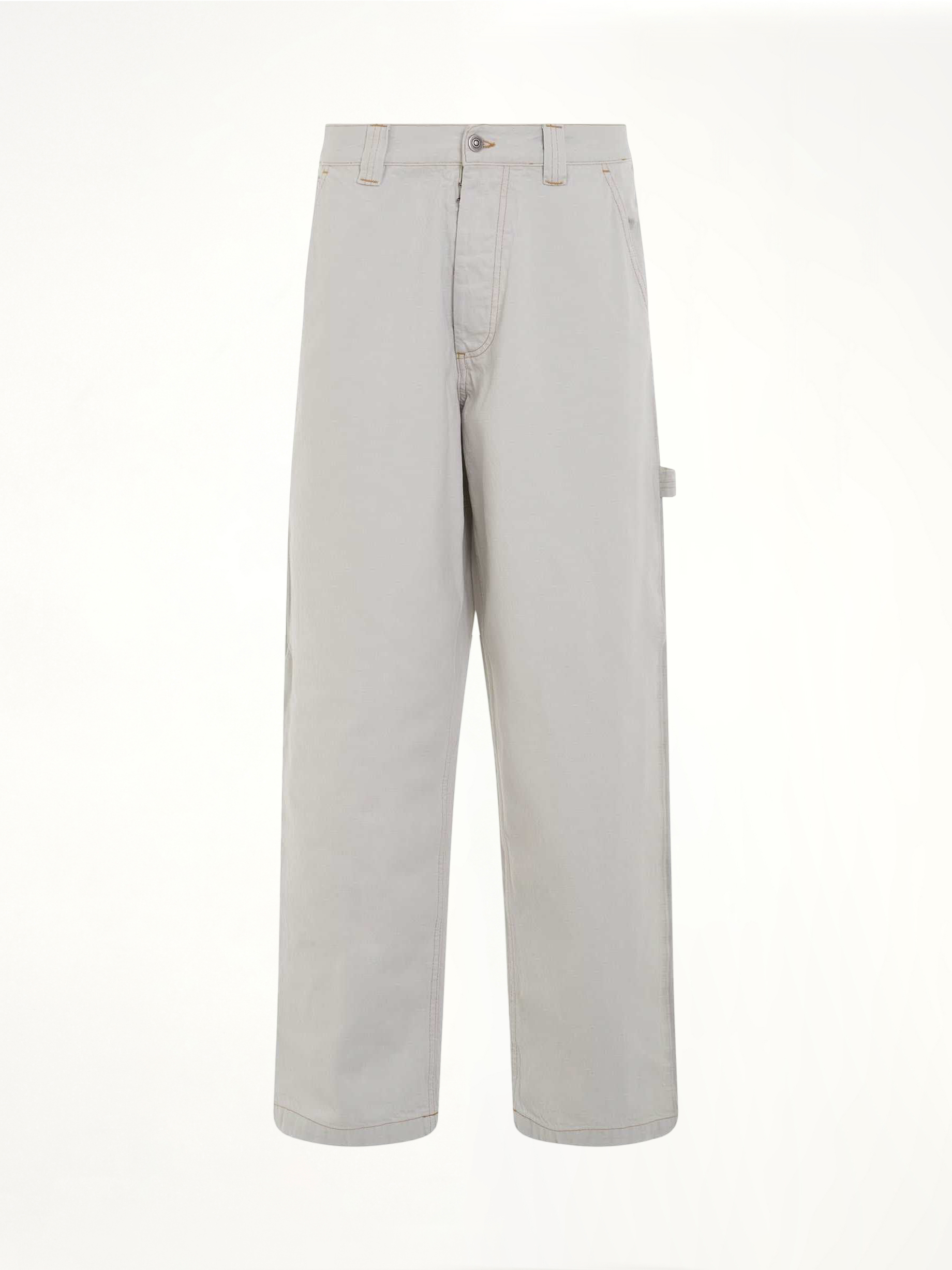 Chalk Selvedge Utility Jeans in Ice