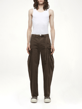 Denim Pants in Brown