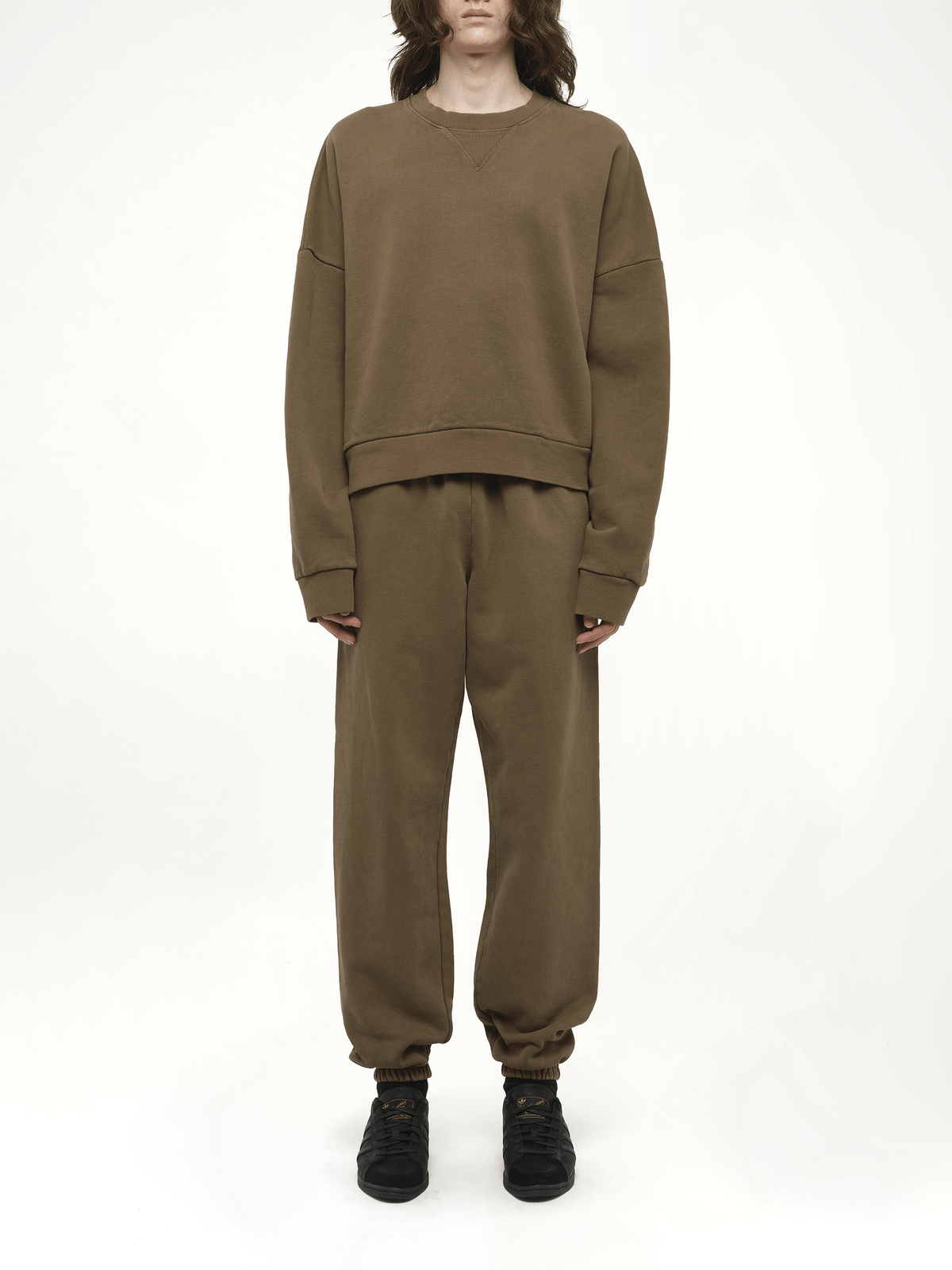 Box Sweatshirt in Military