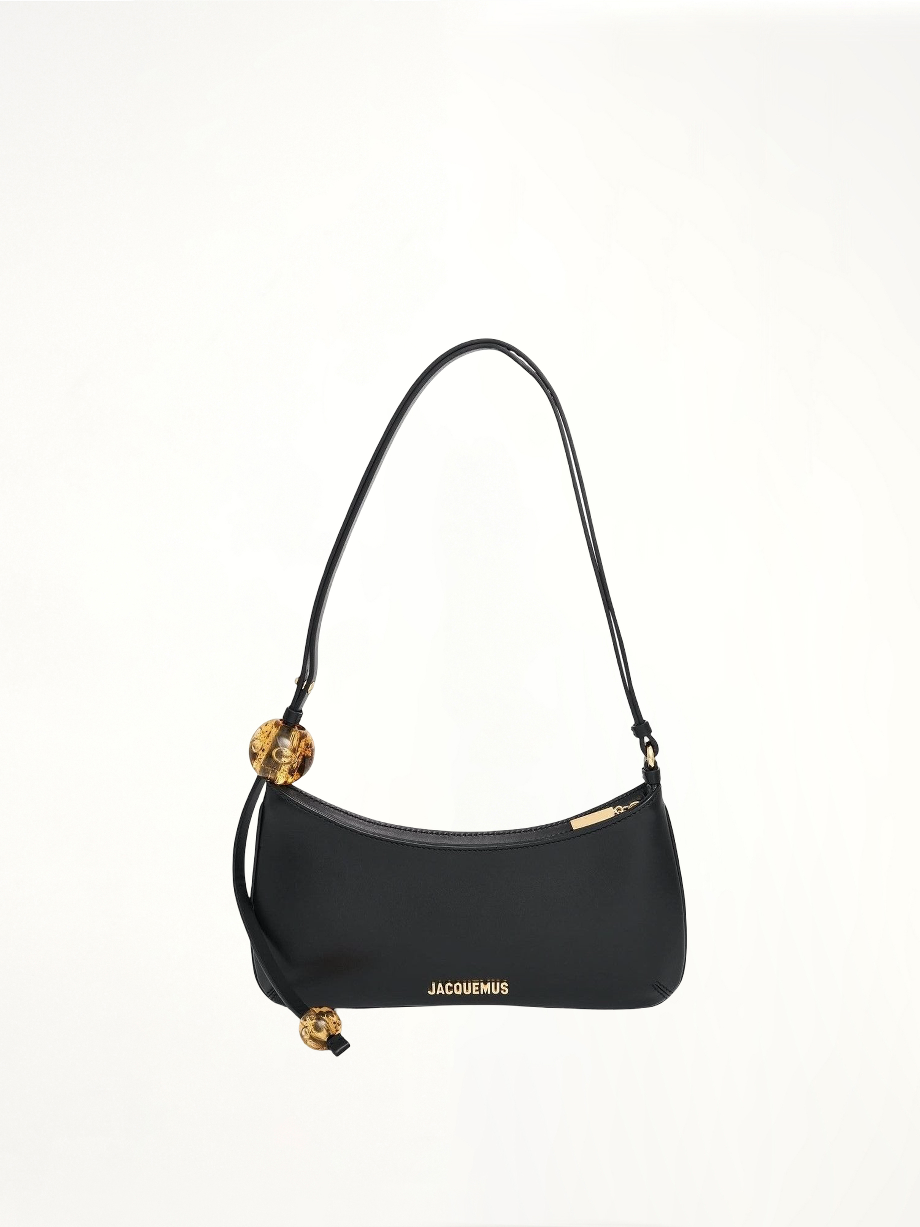 Le Bisou Perle Leather Bag in Black