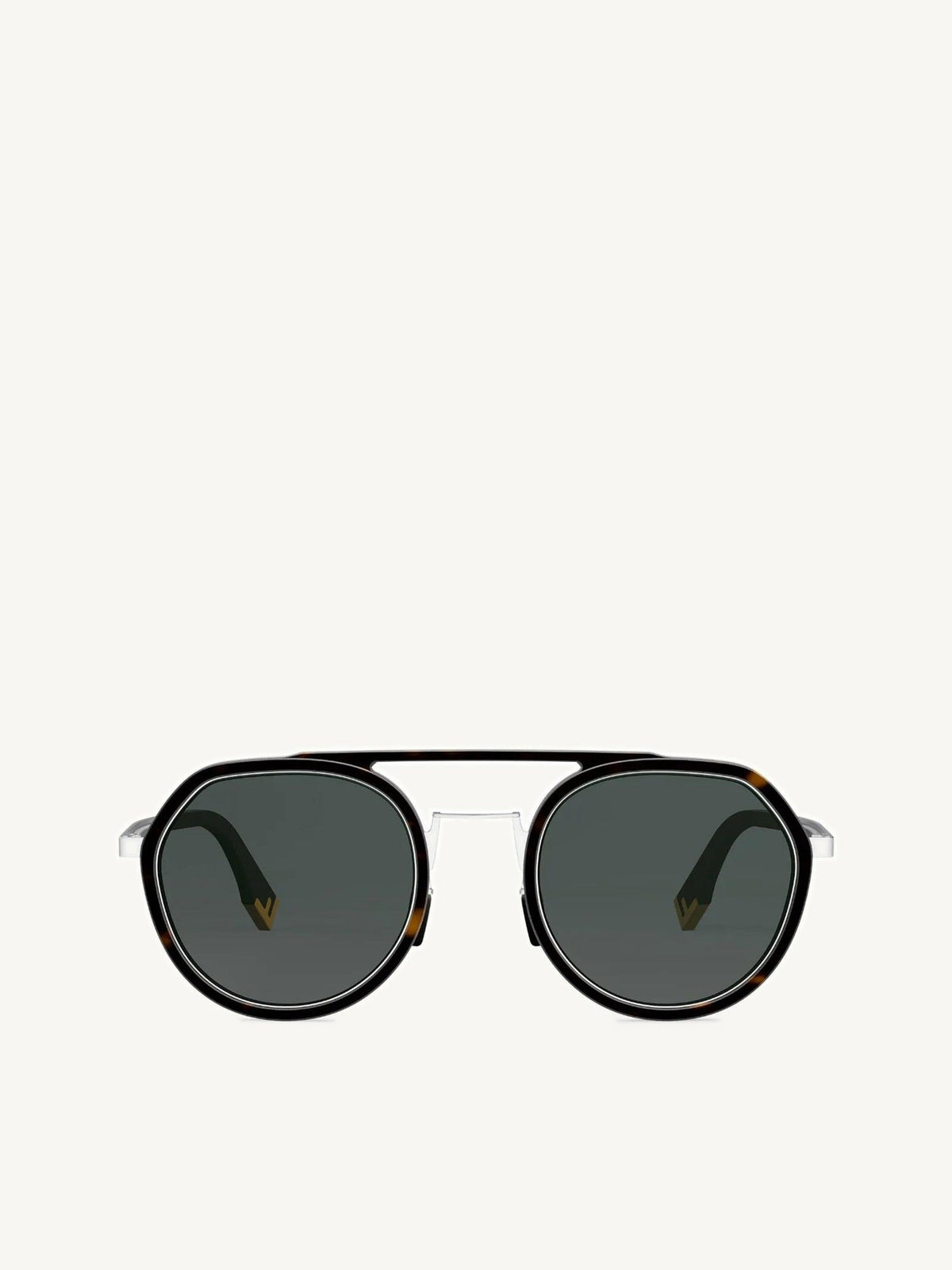 FE40040U Round Sunglasses in Havana