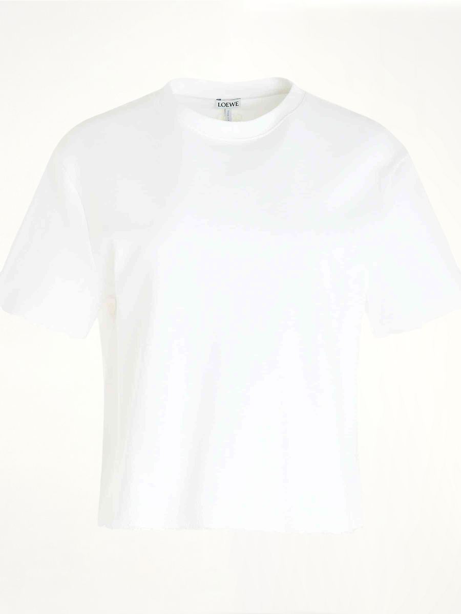 Cotton/Polyamide T-Shirt in White
