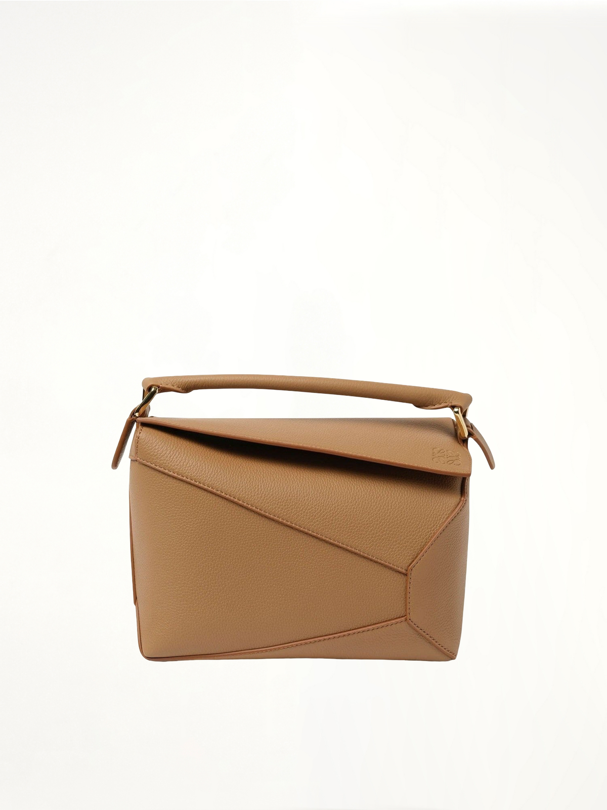 Small Puzzle Edge Bag in Toffee