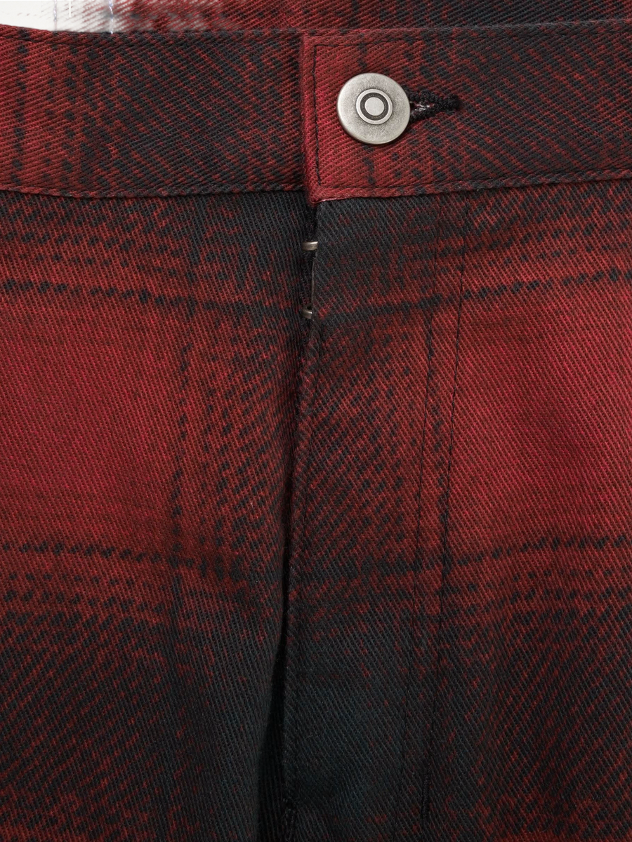 Maison Margiela x Pendleton Checked Pants in Black/Red
